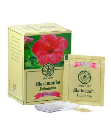 MACKWOODS HIBISCUS HERBAL INFUSION IN 25 ENVELOPED TEA BAGS