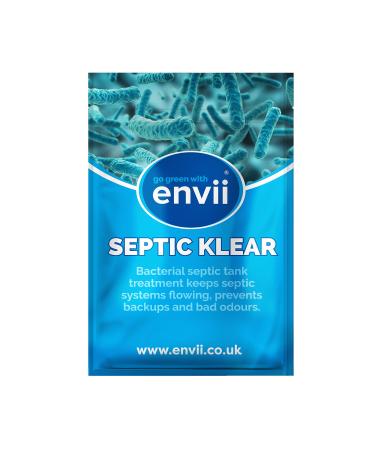 Envii Septic Klear - Septic Tank Treatment - Bacteria Enzyme Cleaner Tablets Remove Smells and Unblock Septic Tanks (12 Months' Supply) 12 tablets