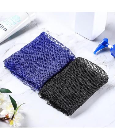 JASSINS African Net Long Bath Net Sponge African Bathing Sponge Body Exfoliating Long Net Shower Body Scrubber Back Scrubber Skin Smoother Stretch Length to 66 INCH (Blue) - Buy Online on SooperMarket.com