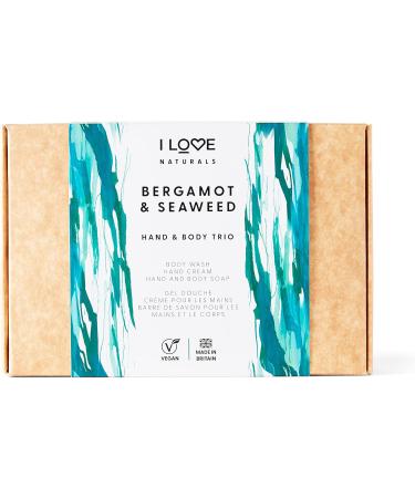 I Love Naturals Hand and Body Trio Bergamot and Seaweed Body Wash Hand Cream and Hand and Body Soap - Buy Online on SooperMarket.com