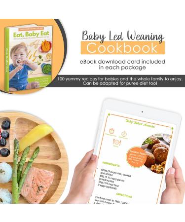 Cradle Plus 100 Foods Before 1 Scratch Off Poster with Baby Led Weaning Book - Baby Food Ideas, Tracker, Cookbook, Crown and Certificate - Yellow - Buy Online on SooperMarket.com