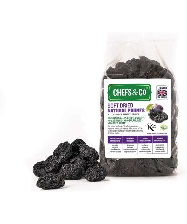 CHEFS & CO Soft Dried Prunes (Pitted) - 380g Pack | Natural Whole Fruits for Healthy Snacking | Vegan & Vitamin-Rich | Unsulfured, Additive-Free, GMO-Free - Buy Online on SooperMarket.com