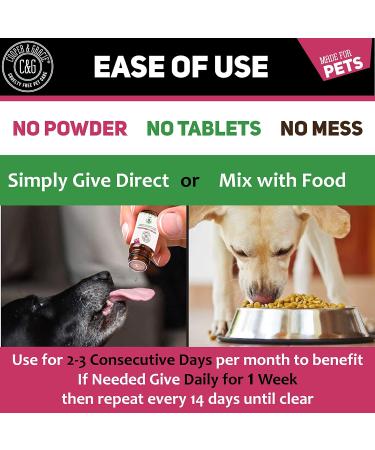 C&G Pets | Natural Worm Wood | Natural Solution For Intestinal Health No Nasty Chemicals | Powerful Colon Cleanse For Dogs Cats Poultry Birds Ferrets Rabbits & Pets - Buy Online on SooperMarket.com