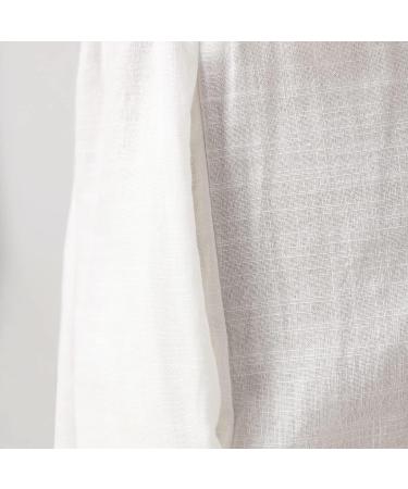 Viyabling Women's Summer Linen Palazzo Beach Pants - Elastic Waist Wide Leg Trousers in White | Medium - Buy Online on SooperMarket.com