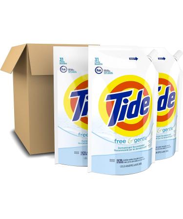 Tide Free & Gentle Liquid Laundry Detergent - 93 Loads, 45 fl oz (Pack of 3) - Buy Online on SooperMarket.com