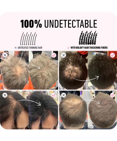 Boldify Thickening Spray + Hair Fiber (Dark Brown) + Shampoo Thicken Up Bundle: Volume Root Lift Texture for Thinning Hair - Buy Online on SooperMarket.com