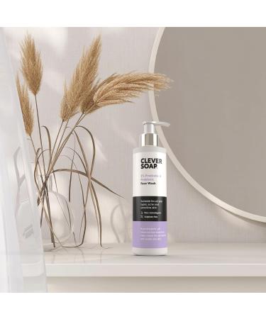 Clever Soap 2% Probiotic & Prebiotic Face Wash - Natural Antibacterial Daily Facial Cleanser - Suitable For Acne Eczema & All Skin Types - Fragrance Free For Men & Women - Buy Online on SooperMarket.com