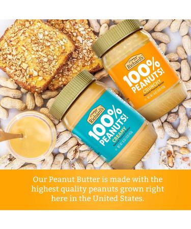Crazy Richard Creamy Peanut Butter 16 oz (4 Pack) - 1 Pound Creamy Peanut Butter - Buy Online on SooperMarket.com