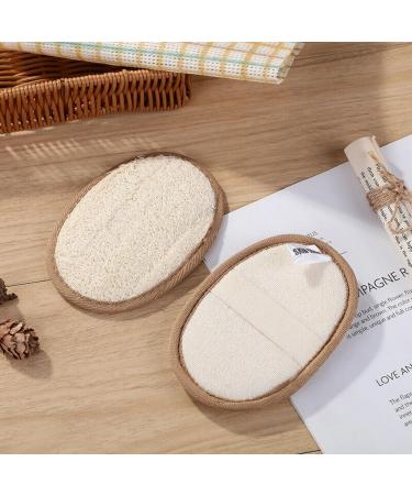 Natural Egyptian Shower Loofah Sponge | 2PCS Exfoliating Body Scrubber Pad for Men & Women | Healthy Bath Massage Brush Loofah - Buy Online on SooperMarket.com