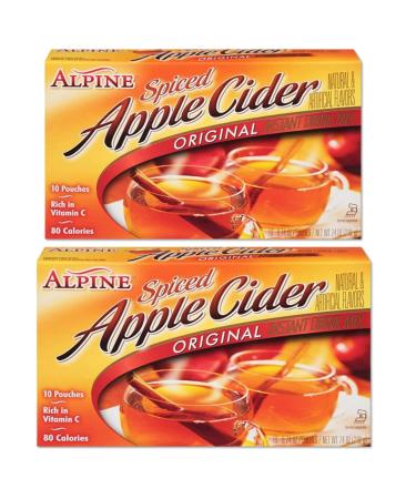 Alpine Spiced Apple Cider Drink Mix Bundle - 2 Boxes, 10 Packets Each + BELLATAVO Ref Magnet - Buy Online on SooperMarket.com