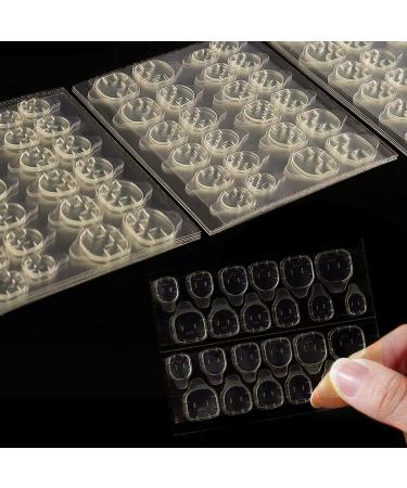 360 PCs double -sided nail glue sticker transparent nail adhesive pads transparent nail glue sticker nail glue jelly gel tape adhesive tabs diy manicure decoration