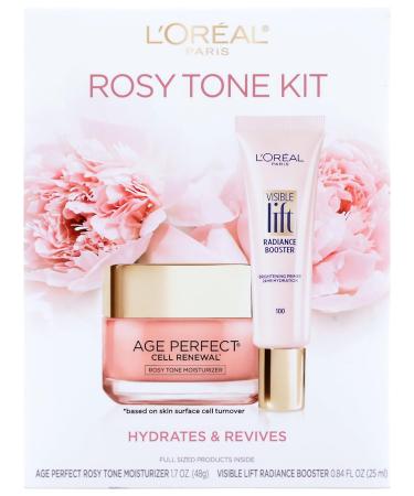 L'Oreal Paris Skin Care Gift Set: Rosy Tone Face Moisturizer & Radiance Booster - 1 Kit - Buy Online on SooperMarket.com