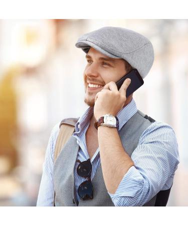 SATINIOR Men's Flat Cap Newsboy Hat - Set of 4 | Stylish Cabbie & Hunting Cap - Buy Online on SooperMarket.com