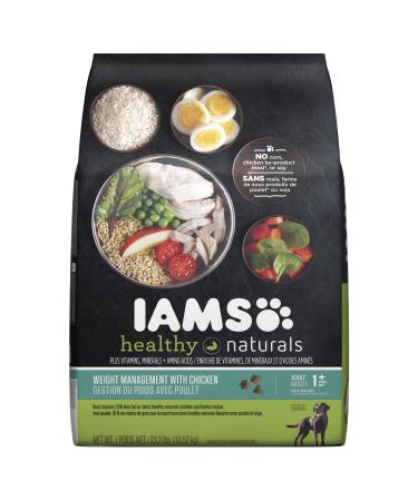 Iams Healthy Naturals Weight Management with Chicken Premium Dog Dry Food 23.2-Pound