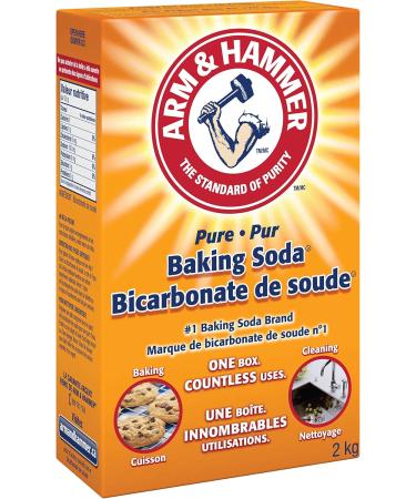 ARM & HAMMER Baking Soda For Baking Cleaning and Deodorizing 2-kg & Fridge-N-Freezer Baking Soda Deodorizer Flo-Thru Design 500-g 2 kg (Pack of 1) Leavening Agent + Deodorizer White - Buy Online on SooperMarket.com
