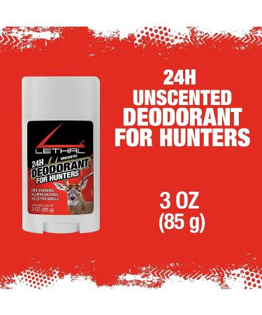 LETHAL Deodorant Stick: 24-Hour Protection for Men and Women - Unscented, Aluminum-Free, Invisible Solid - 3 oz - Buy Online on SooperMarket.com