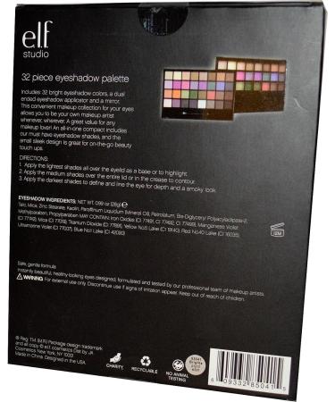 E.L.F. Cosmetics Eyeshadow Palette Brights 1-Ounce 32-Piece - Buy Online on SooperMarket.com