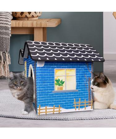 MARUNDA Large Heated Cat House with Weatherproof Pet Heating Pad - Warm and Cozy Shelter for Outdoor Cats in Winter - Easy Assembly - Buy Online on SooperMarket.com