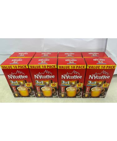 NY Coffee 3in1 Coffee Sachets 140g (10 Sachets) - Box of 8 (Total 80 Sachets) - Buy Online on SooperMarket.com