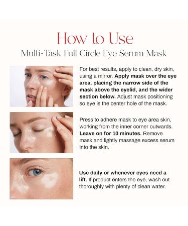Erno Laszlo Multi-Task Eye Serum Mask - Hydrating Hydrogel Patches for Smooth Skin - Reduce Puffiness - 6 Pack - Buy Online on SooperMarket.com