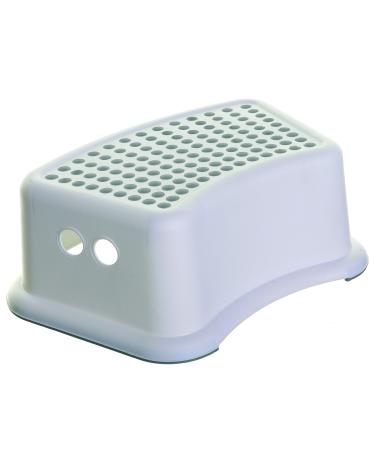ALL-AROUND STOOL: Perfect for nearly any location and floor surface, Dreambaby Step Stool is contoured to fit around toilet bases but is also perfect to help reach the sink and many other places. 1 Up Gray