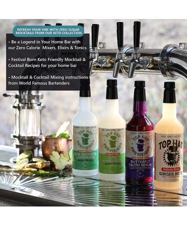 Top Hat Butterfly Truth Serum - Keto-Friendly Zero Calorie Butterfly Tea Infusion - 32oz Unsweetened Blue Tincture for Indigo Cocktails - Buy Online on SooperMarket.com