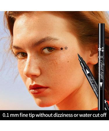 Dual Ended Waterproof Heart Stamp Eyeliner Pen | Long Lasting & Smudge Proof Eyeliner Makeup Tool - Buy Online on SooperMarket.com