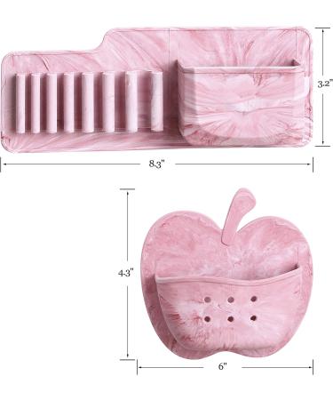 Silicone Wall Mounted Makeup Brush Holder - Brushes Storage Organizer for Bathroom - Mounts to Mirror or Tile - Toothbrush Holder - Buy Online on SooperMarket.com