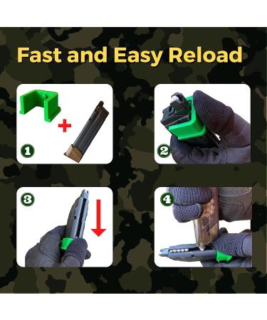 Airsoft Pistol Magazine Speed Loader - Quick & Easy Reload Tool - Buy Online on SooperMarket.com