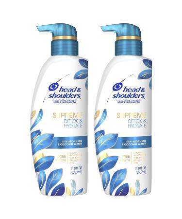 Head & Shoulders Detox and Hydrate Shampoo 11.8 Fl Oz Twin Pack