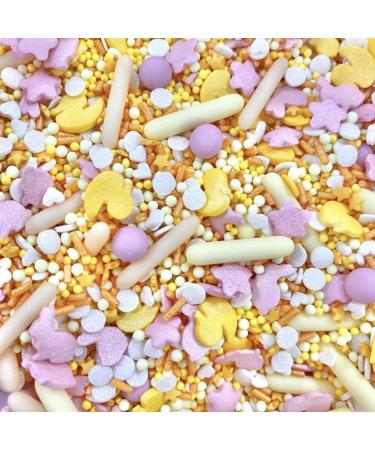 Easter sprinkles for cakes cupcake edible toppers yellow lemon pink white orange sprinkle mix blend bunny rabbit chick bunnies pearls party decoration baking biscuits topper chocolate balls CUTE CHICK