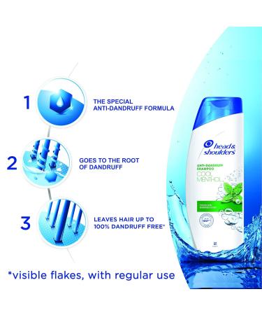 Buy Head & Shoulders Cool Menthol Shampoo 180ml | Anti-Dandruff Refreshing Formula | Fast International Shipping - Buy Online on SooperMarket.com