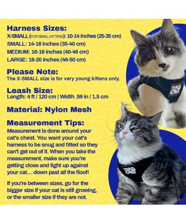 Reflective Travel Cat Harness and Leash Set - Lightweight & Breathable - Snug Fit for True Adventurers - Strong Snap Clip - Large Grey - Buy Online on SooperMarket.com