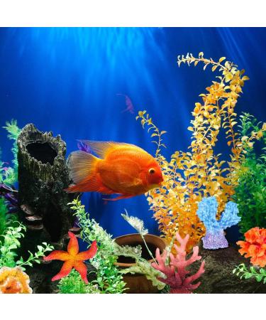 UEETEK 6-Pack Multicolor Sea Star & Coral Aquarium Decor - Realistic Fake Ornaments for Fish Tank Decoration - Buy Online on SooperMarket.com
