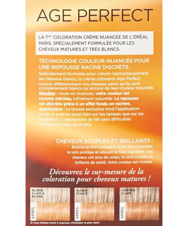 L'Or al Paris - Excellence Age Perfect permanent hair color band & very white color 7 31 caramel blond - Buy Online on SooperMarket.com