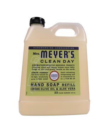 Mrs. Meyer's 651327EA Clean Day Liquid Hand Soap Refill Lemon Verbena 33 oz