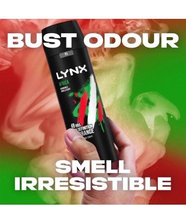 Lynx Africa Men's Fragrance Aluminium Free Masculine Body Spray Deodorant Fresh And Long Lasting Odour Protection 10 Pack of 200m. 1 count (Pack of 10) - Buy Online on SooperMarket.com