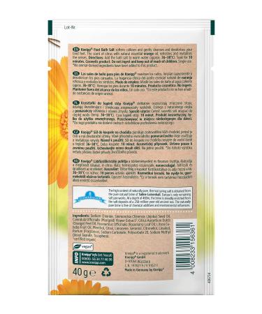 Kneipp Foot Bath Salt - Relaxing & Desodorizing with Natural Ingredients | Ideal for Tired Feet | 40g & 500g - Buy Online on SooperMarket.com
