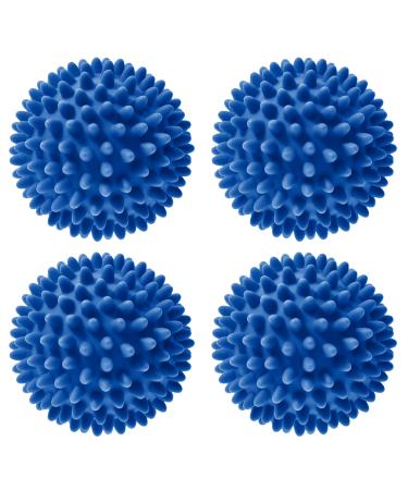 Laundry Dryer Balls - Clothes Will Come Out Soft, Fluffy, Fewer Wrinkles and Less Static Cling. A Natural and Better Alternative to Fabric Softener. Reduce Drying Time and Save on Energy. (Set of 4)