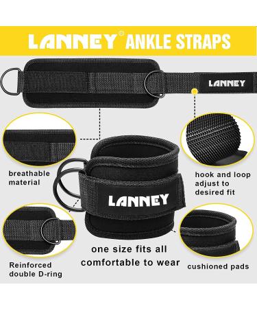 Tricep Rope Cable Machine Attachment  35" Triceps Pull Down Rope LAT Pulldown Attachments  Home Gym Accessories Set with Resistance Bands Handle  Ankle Straps  Carabiner  Wrist Wraps for Exercise black - Buy Online on SooperMarket.com