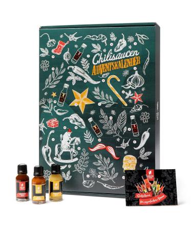 Mexican Tears Sharp Sauce Advent Calendar | 24 Unique Chili Sauces in Glass Bottles | Limited Edition 20ml Collection - Buy Online on SooperMarket.com