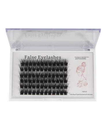 Bodermincer 72pcs 3D Effect Glue Bonded Mink Super Cluster Eyelashes D Curl - 18mm | Home Eyelash Extension Makeup - Buy Online on SooperMarket.com