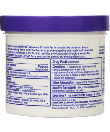 Desitin Maximum Strength Original Paste 16oz - Pack of 2 | Soothing Diaper Rash Relief - Buy Online on SooperMarket.com