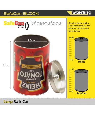 RFID Signal Blocking Sterling SafeCan - Heinz Tomato Soup Design - Buy Online on SooperMarket.com