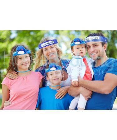Intimates General Use Protective Face Shield Multi Family Pack Face Visor Shields (5x Shields Family Design 1) - Buy Online on SooperMarket.com