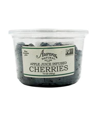 Aurora Natural Products Apple Juice Infused Cherries, 10 Ounce