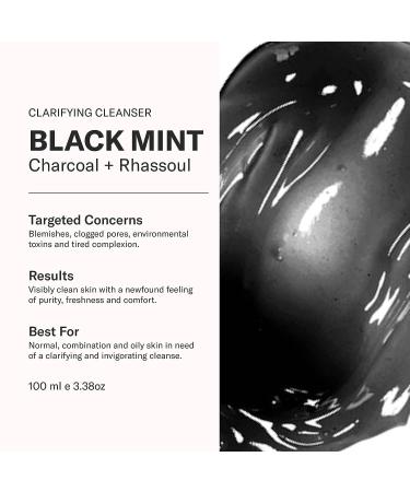Odacit Black Mint Charcoal Cleanser & Glow Recipe Moisturizer - Deep Cleanse & Gentle Face Wash - 3.38 fl. oz - Buy Online on SooperMarket.com