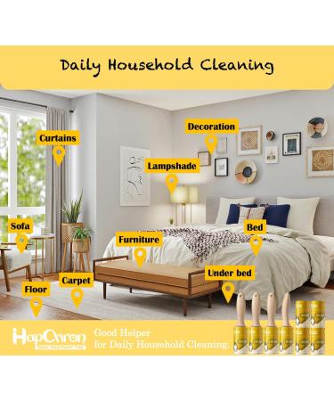 HapChron Extra Sticky Lint Roller Refills - Pack of 8, 800 Easy Tear Sheets - Fits Most Standard Size Rollers - Works Great On Pet Hair - Buy Online on SooperMarket.com