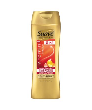 Suave Professionals 2 In 1 Shampoo and Conditioner Vitamin Infusion 12.6 Ounce