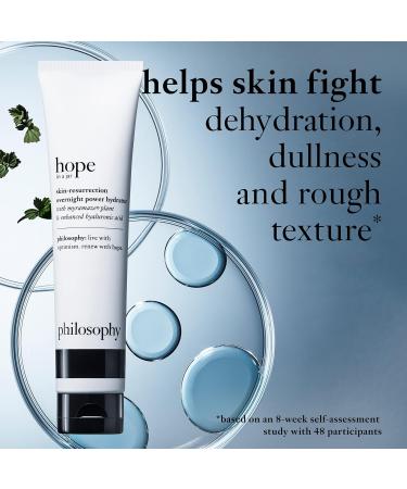 Shop Philosophy Hope in a Jar Skin-Resurrection Overnight Hydrator | Hyaluronic Acid & Myramaze for Radiant Skin | Global Shipping - Buy Online on SooperMarket.com